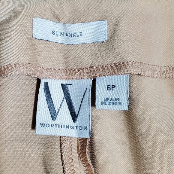 Worthington Womens Petite Slim Ankle Highrise Capri🆕️✨️ Trouser Pants size 6P - Picture 7 of 10